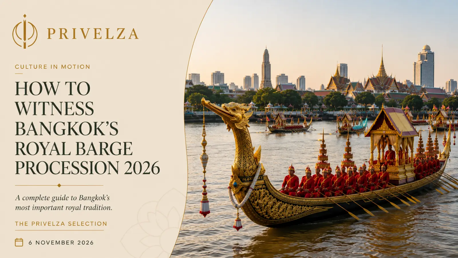 Bangkok's Royal Barge Procession 2026